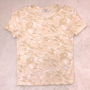 BABATON - Cream and White Camouflage T-Shirt - Size XXS